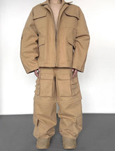 Men's Wide-Leg Cargo Pants